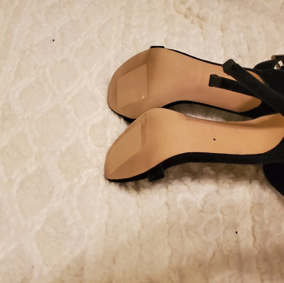 NWOB Aqua Women's Blair Black High Heels Open Toe Sandals - Picture 6 of 7